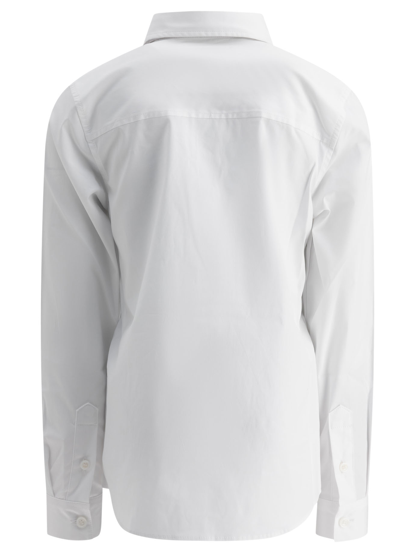 BURBERRY KIDS White EKD stretch cotton shirt